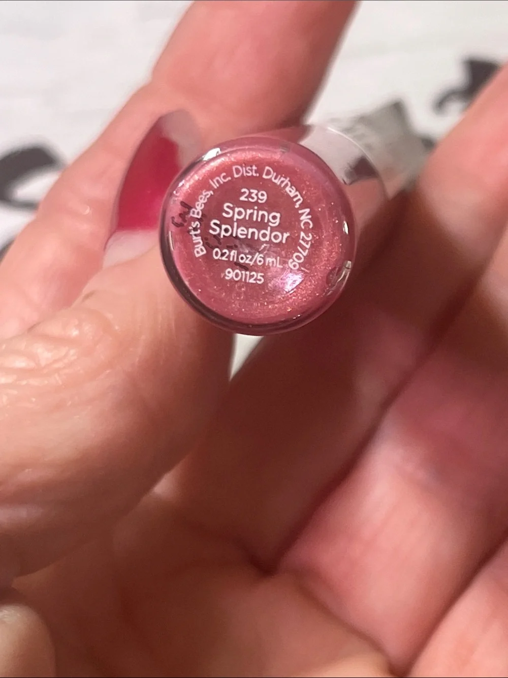 Burt's Bees Lip Gloss — Spring Splender shade. Rose Mauve